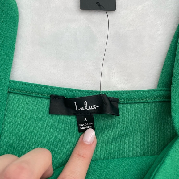 Lulu's Vibrant Green Bodysuit New With Tags - Picture 3 of 4